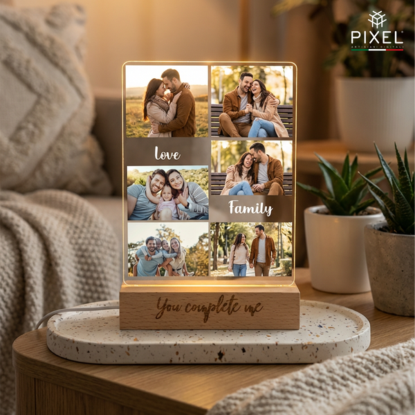 Lampada Personalizzata con 6 Foto