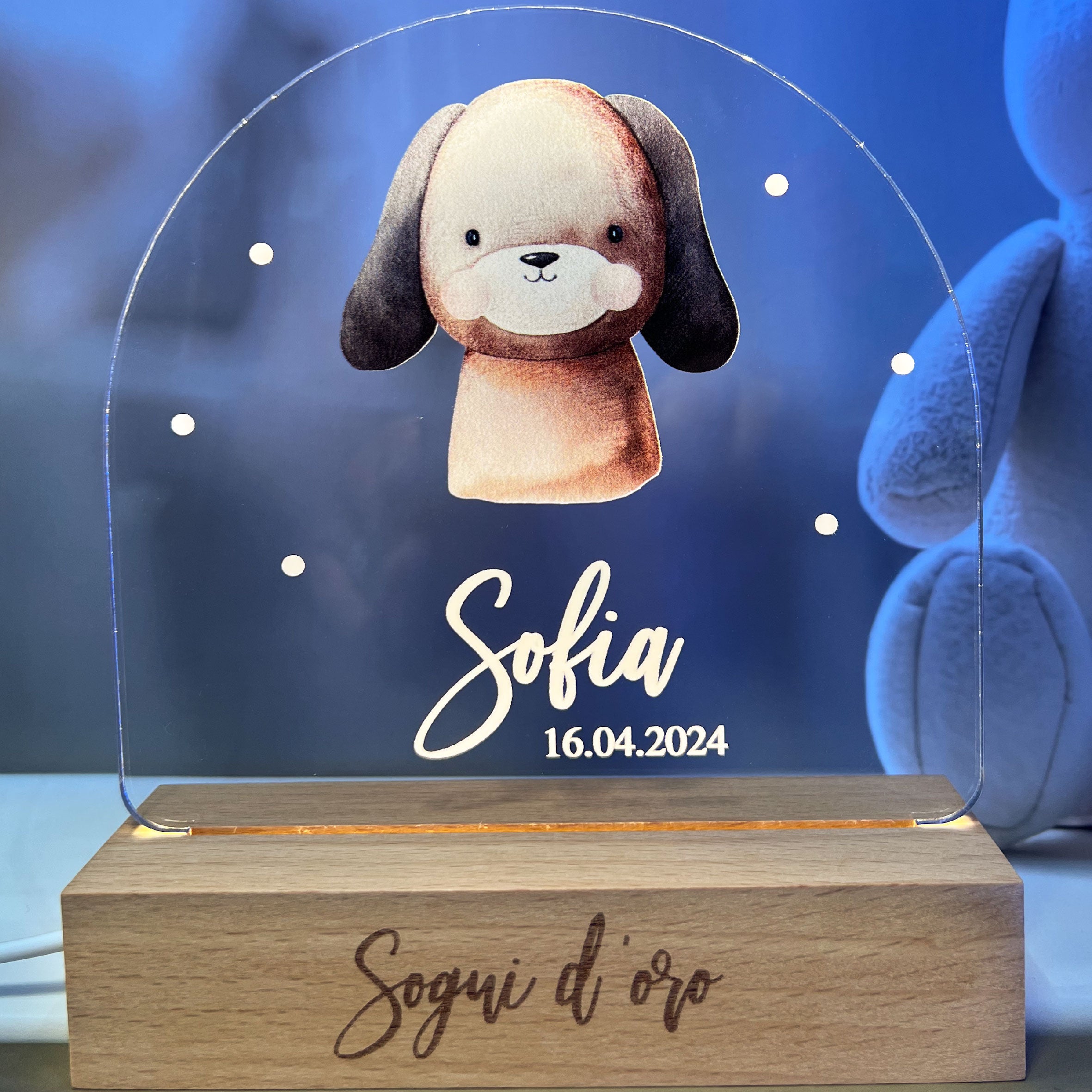 Lampe pour enfants personnalisée avec des animaux