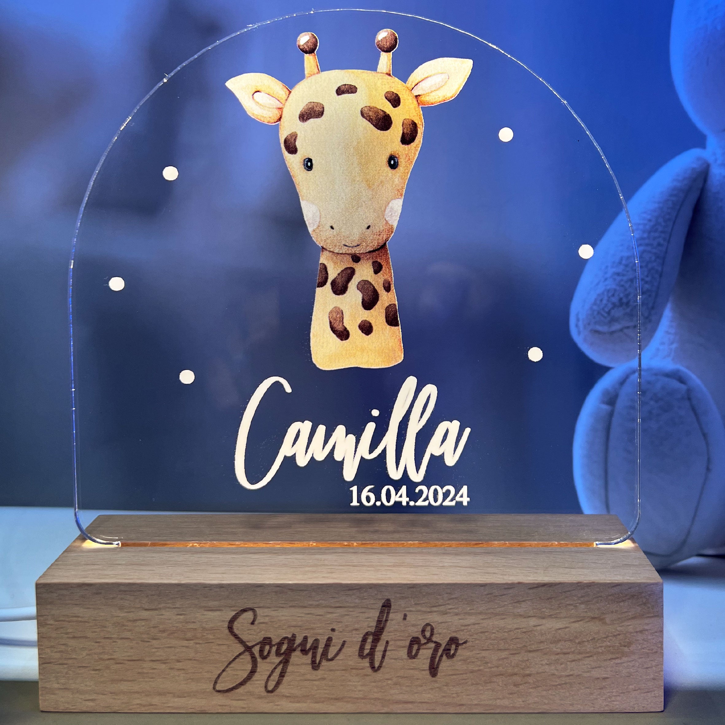 Lámpara Personalizada para Niños con Animales