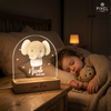 Personalisierte Kinderlampe mit Tieren