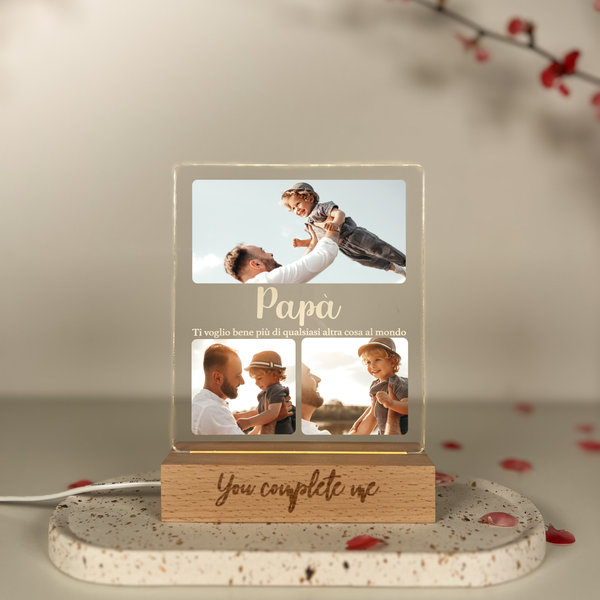 Personalized Lamp with Photo for Father’s Day & Mother’s Day