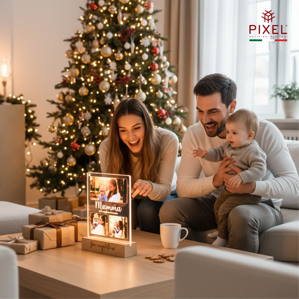 Lampada personalizzata con foto per Festa del Papà e Festa della Mamma
