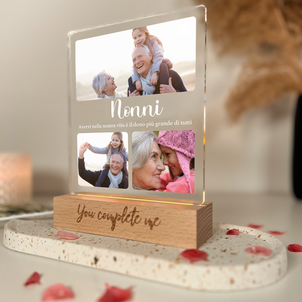 Lámpara Personalizada con Foto para el Día del Padre y el Día de la Madre