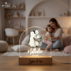 Personalisierte Kinderlampe mit Tieren