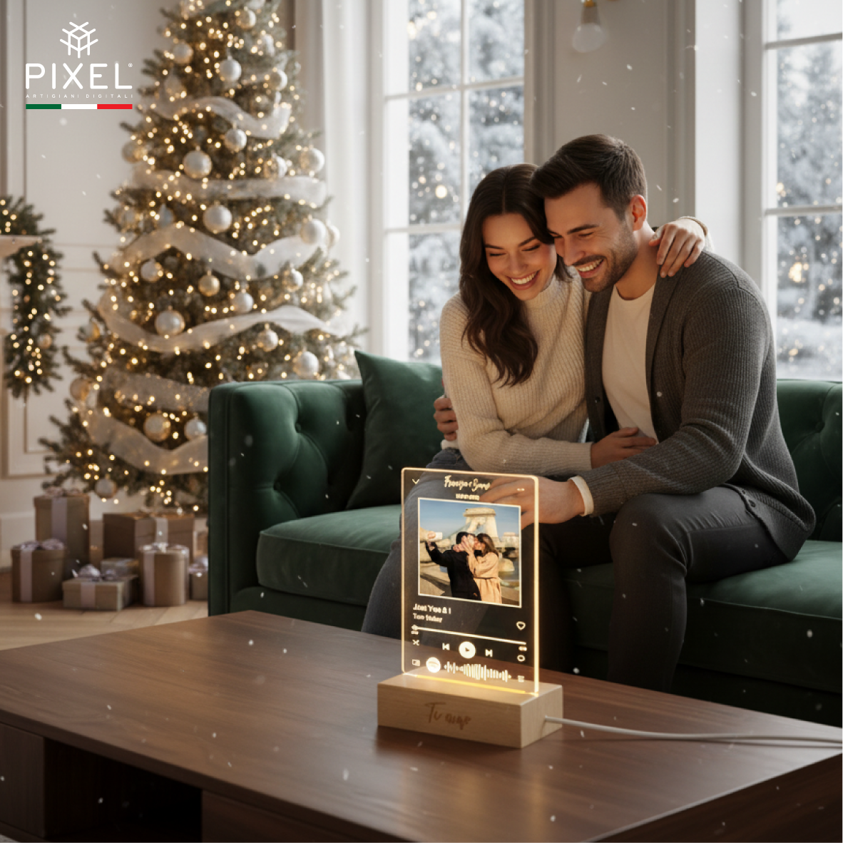 Spotify Plaque with Light Base