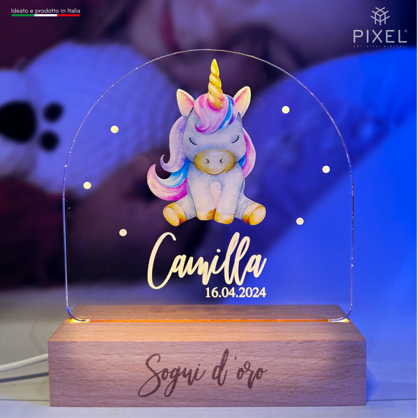 Plexiglás Personalizado de Recambio para Lámpara Infantil con Animales