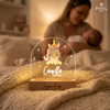 Personalisierte Kinderlampe mit Tieren