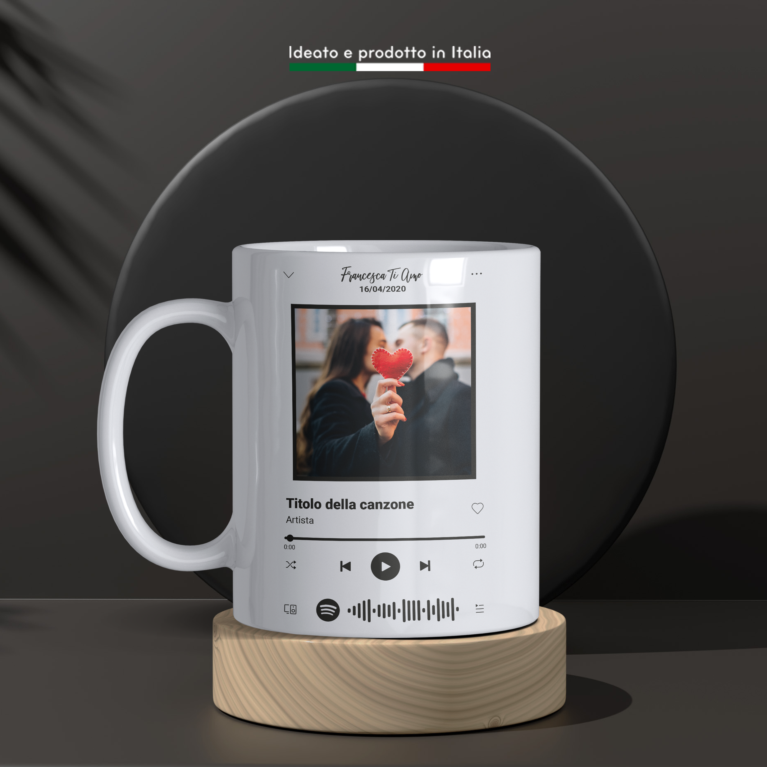 Tazza Spotify personalizzata