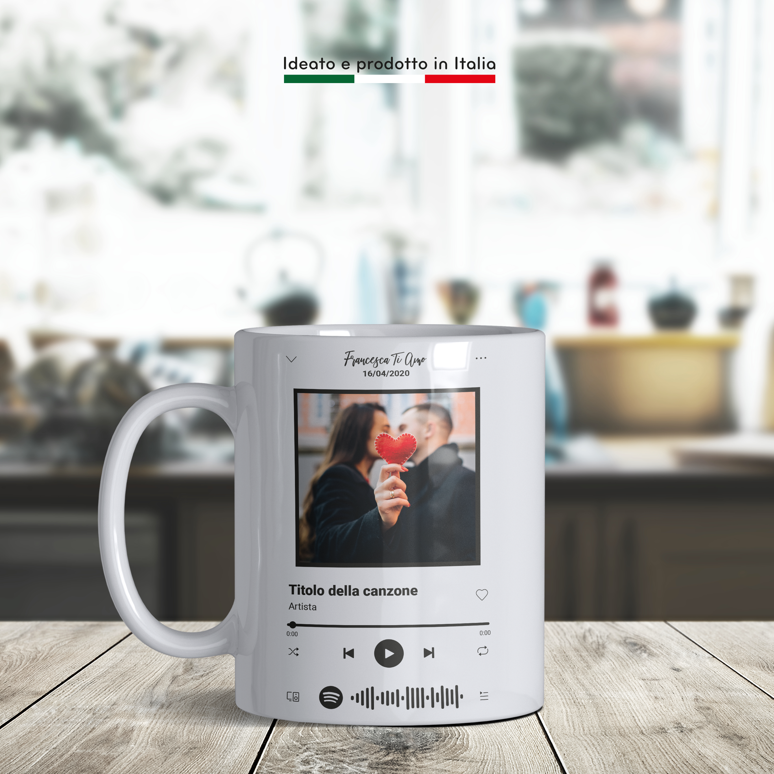 Tazza Spotify personalizzata