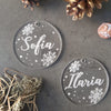 Personalized Christmas Ornaments in Plexiglass